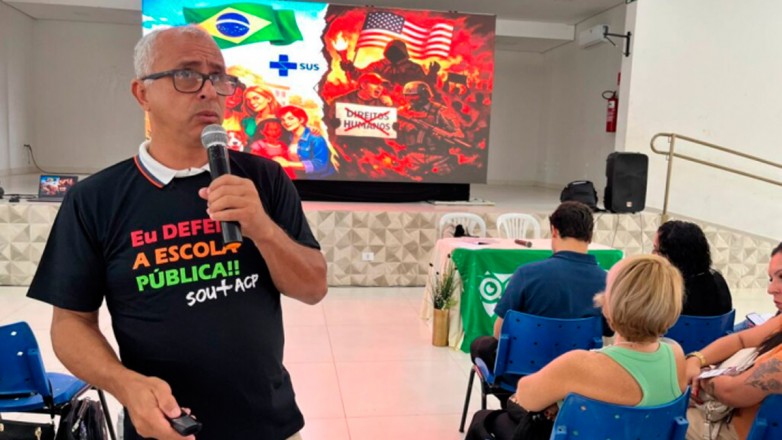 Gean Carlos amplia debate sobre educação pública e conjuntura política em encontro sindical da ACP