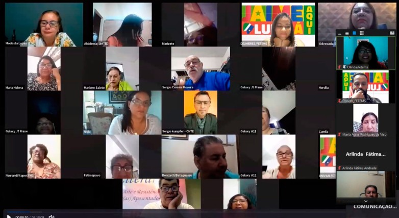 FETEMS realiza terceira etapa das “Brigadas Digitais” para formação dos(as) Aposentados(as) em Educação