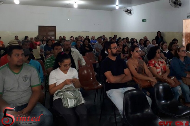 Assembleia Extraordinária - SIMTED de Aquidauana apoia greve de trabalhadores na Educação